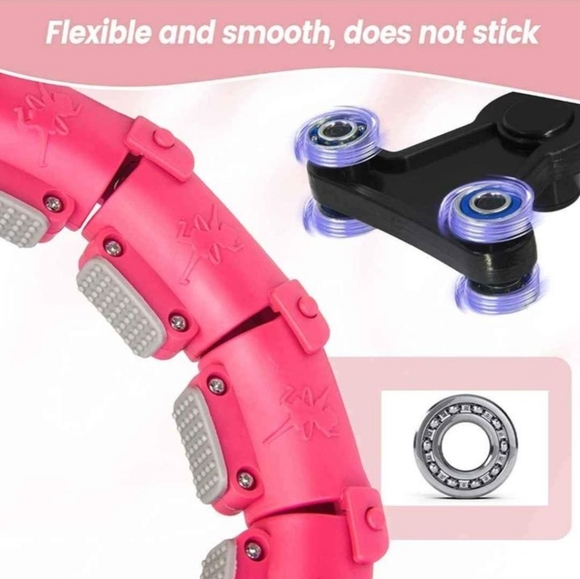Smart Weighted Hula Hoop Weight Loss 24 Sections Detachable Fit Hoop 2 in1 Abdom - Picture 4 of 5